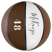 Voeg de Naam van het Manuscript en Aangepaste Aant Basketbal (Verticaal)