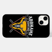 VOEG DE NAAM VAN Hunter Elk Skull Big Antlers Deer Case-Mate iPhone Case (Achterkant (horizontaal))