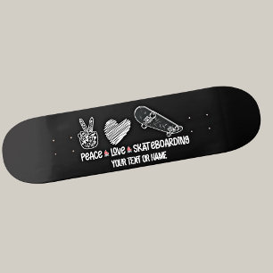 Voeg de naam van Jouw tekst toe, het Skateboarden Skateboard