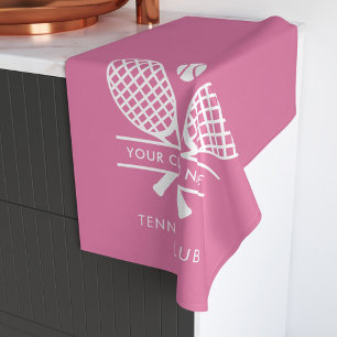 Voeg de naam van uw club toe Tennis Team Swag Handdoek