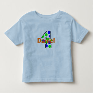 Voeg de naam van uw kind toe aan het 4e geboorteda kinder shirts
