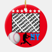 Voeg de Ornament van het Baseball Team van de Foto (Achterkant)