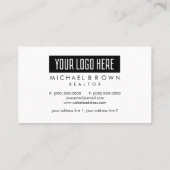 Voeg de Professional van de Realtor van het Tussen Visitekaartje (Achterkant)