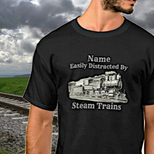 Voeg de  Stamtrein van de Naam toe gemakkelijk ver T-shirt
