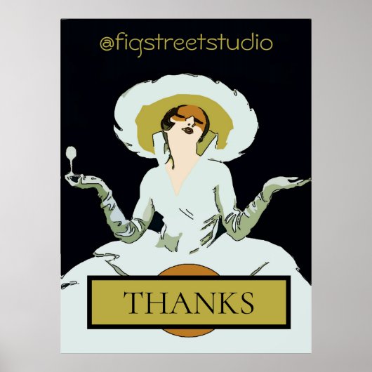 Voeg de  Stijldame van de Tekst toe, teken Poster (Voorkant)