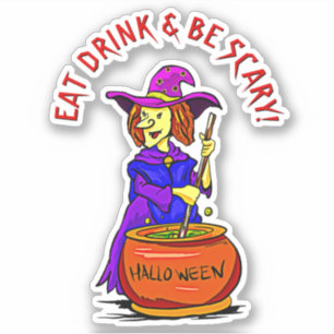 Voeg de Tekst van de Naam toe, eet het Schraapcita Sticker