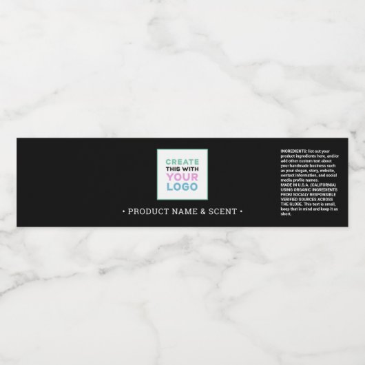 Voeg de verpakking van het Logo rond het etiket va (Enkel label)