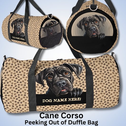 Voeg Dog Name Jouw naam, Cane Corso toe Plunjezak