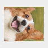 Voeg Dog Photo Personalized Gepersonaliseerd Fleece Deken (Voorkant (Horizontaal))