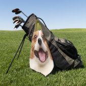 Voeg Dog Photo Personalized Gepersonaliseerd Golfhanddoek (Groen)