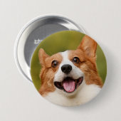 Voeg Dog Photo Personalized Gepersonaliseerd Ronde Button 7,6 Cm (Voorkant /achterkant)