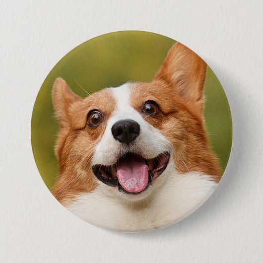 Voeg Dog Photo Personalized Gepersonaliseerd Ronde Button 7,6 Cm (Voorkant)