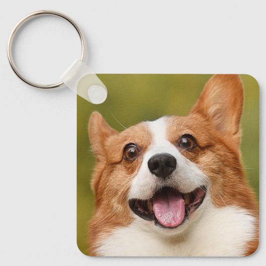 Voeg Dog Photo Personalized Gepersonaliseerd Sleutelhanger (Voorkant)