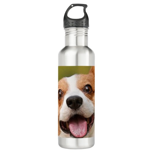 Voeg Dog Photo Personalized Gepersonaliseerd Waterfles (Voorkant)