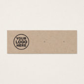 Voeg een aangepaste Logo Kraft Stud Earring Displa Mini Visitekaartjes (Voorkant)