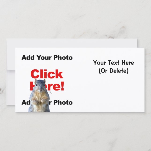 Voeg een aangepaste vierkante fotokaart toe (Voorkant)