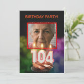 Voeg een afbeelding, 104th de Uitnodiging van de d (Staand voorkant)