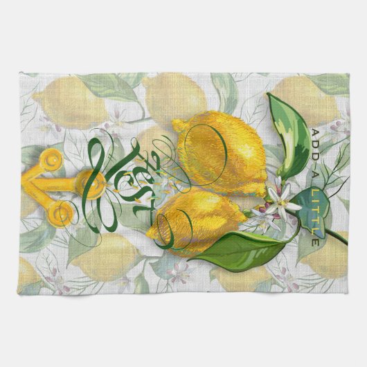 Voeg een beetje zest toe - citroen theedoek (Horizontaal)