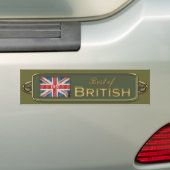 Voeg een datum beste van Britse Bumpersticker toe (Op auto)