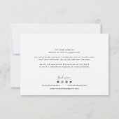 Voeg een donkergrijze rand toe Dank u wel Rustige (Achterkant)