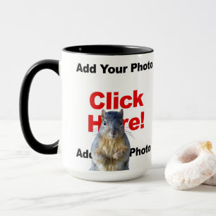 Voeg een eekhoorn aangepaste foto Mok