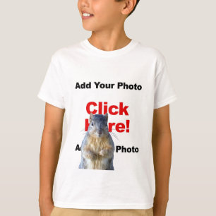 Voeg een eekhoorn op maat gemaakte foto kind sweat t-shirt