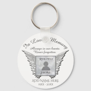 Voeg een foto-Memorial-Sleutelhanger toe Sleutelhanger