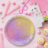 Voeg een kleuraccent toe met ronde papieren borden papieren bordje (Feest)