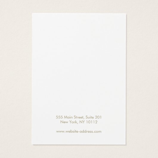 Voeg een Logo White Hair Clip Barrette DisplayCard Visitekaartje (Achterkant)