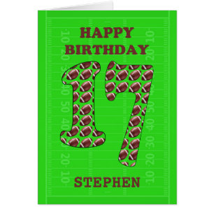 Voeg een naam 17th Birthday Footballs toe
