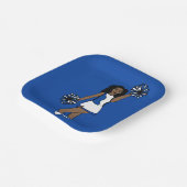 Voeg een naam Cheerleader Paper Bord #1 (Gebogen)