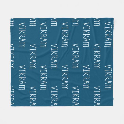 Voeg een naam Fleece Blanket toe (Voorkant (Horizontaal))