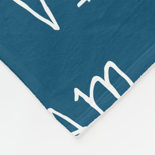 Voeg een naam Fleece Blanket toe (Hoek)