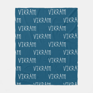 Voeg een naam Fleece Blanket toe Deken