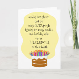 Voeg een naam Fun Cake Candles 60th Birthday Greet Kaart