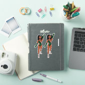 Voeg een naam toe Dancer Sticker Forest & Diamonds (iPad Cover)