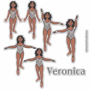 Voeg een naam toe Dancer Sticker Silver Animal A