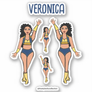 Voeg een naam toe Dancer Stickers Navy / Gold