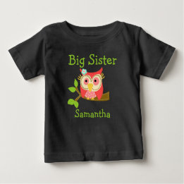Voeg een naam toe Gepersonaliseerde Uil Big Sister