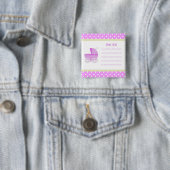 Voeg een nota roze Baby Carriage Button toe (In situ)