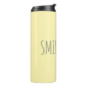 VOEG EIGEN TEKST GEEL TOE THERMOSBEKER (Gedraaid links)