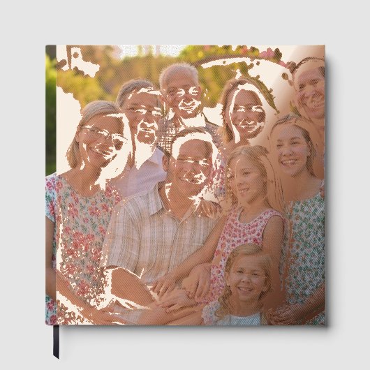 Voeg familiereünie toe Foto aanpassen Gastenboek (Voorkant)