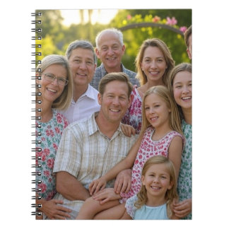 Voeg familiereünie toe Foto aanpassen Notitieboek