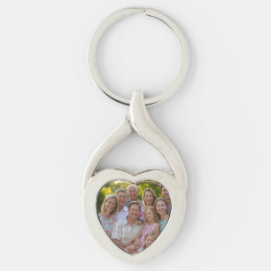 Voeg familiereünie toe Foto aanpassen Sleutelhanger