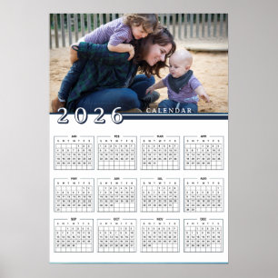 Voeg Foto 2026 Kalender toe Poster