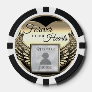 Voeg foto toe Aangepaste herinnering Poker Chips