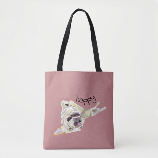 Voeg foto toe van uw eigen Happy Dog Canvas tas (Voorkant)