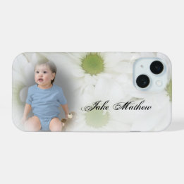 Voeg Foto Witte Madeliefjes iPhone Hoesje iPhone 15 Hoesje