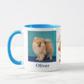 Voeg foto's namen bericht Gepersonaliseerd hond th Mok (Links)