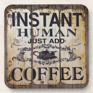 Voeg gewoon Coffee Art Onderzetters Cork-back Squa